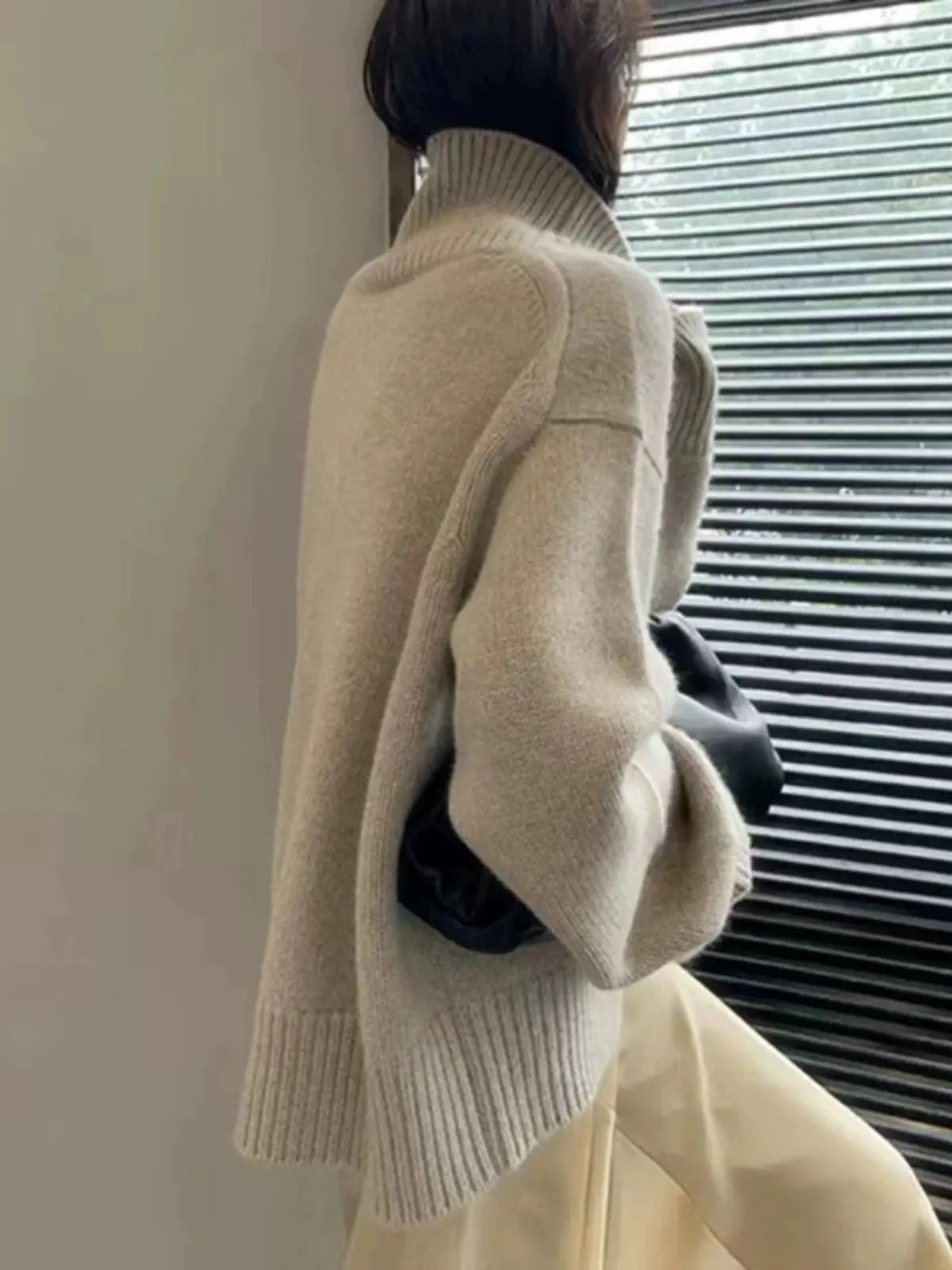 Women High Neck Pullover